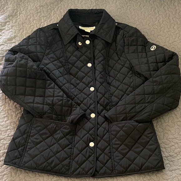 Michael Kors Jackets & Blazers - Michael Kors Black Quilted Jacket with gold tone hardware Size medium